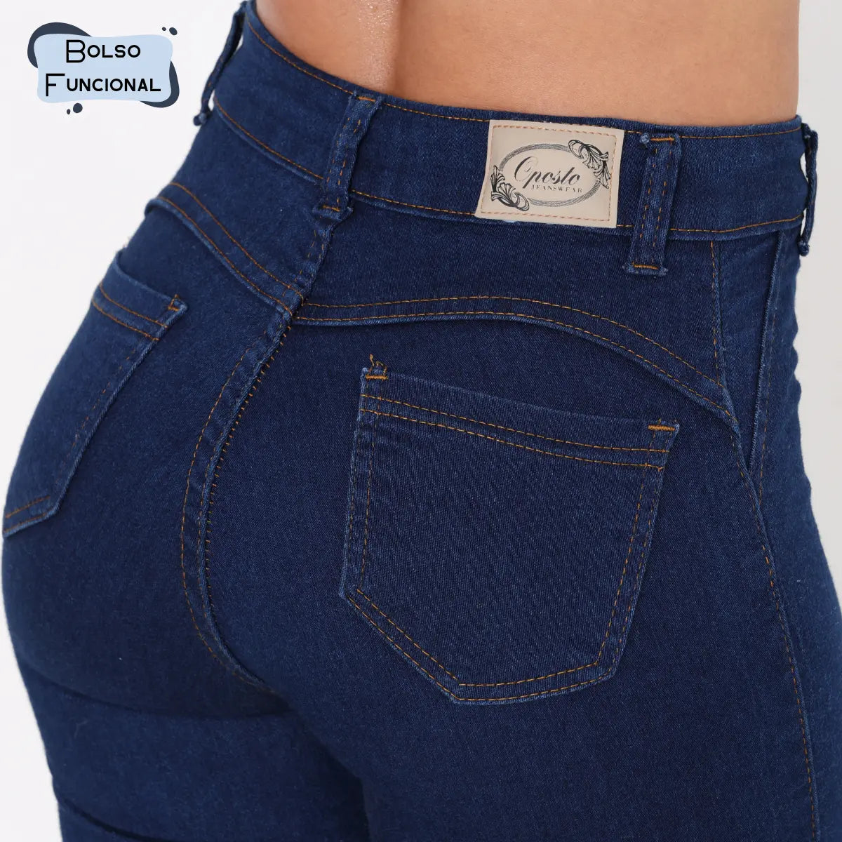 Kit 3 Calça Jeans Feminina Cintura Alta Skinny Premium